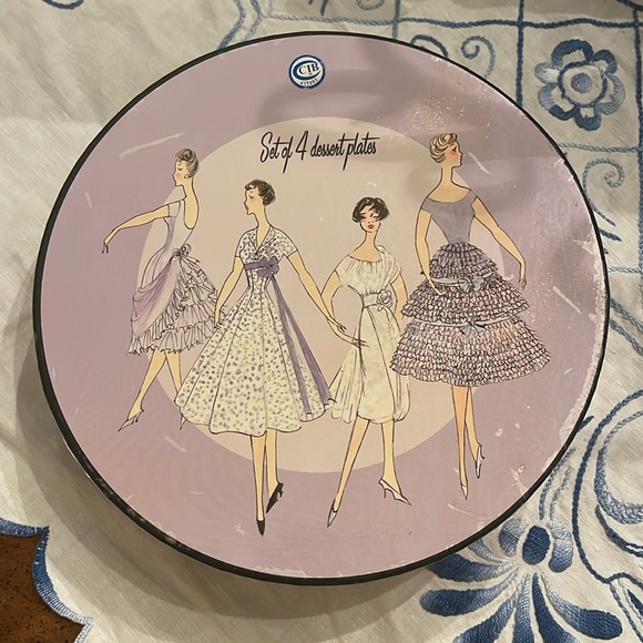 Rosanna “Purple Dessert Plates” New - Picture 2 of 8